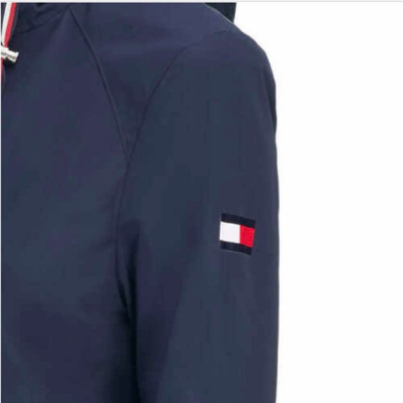 Tommy Hilfiger Ladies' Windbreaker Hoodie Jacket Navy - Picture 9 of 15